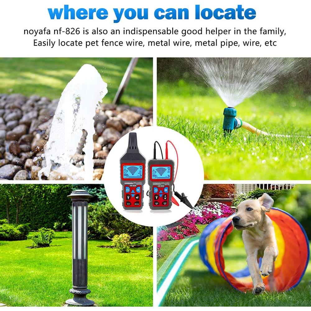 Localizador de Cables Subterráneos NOYAFA NF-826 con Voltímetro