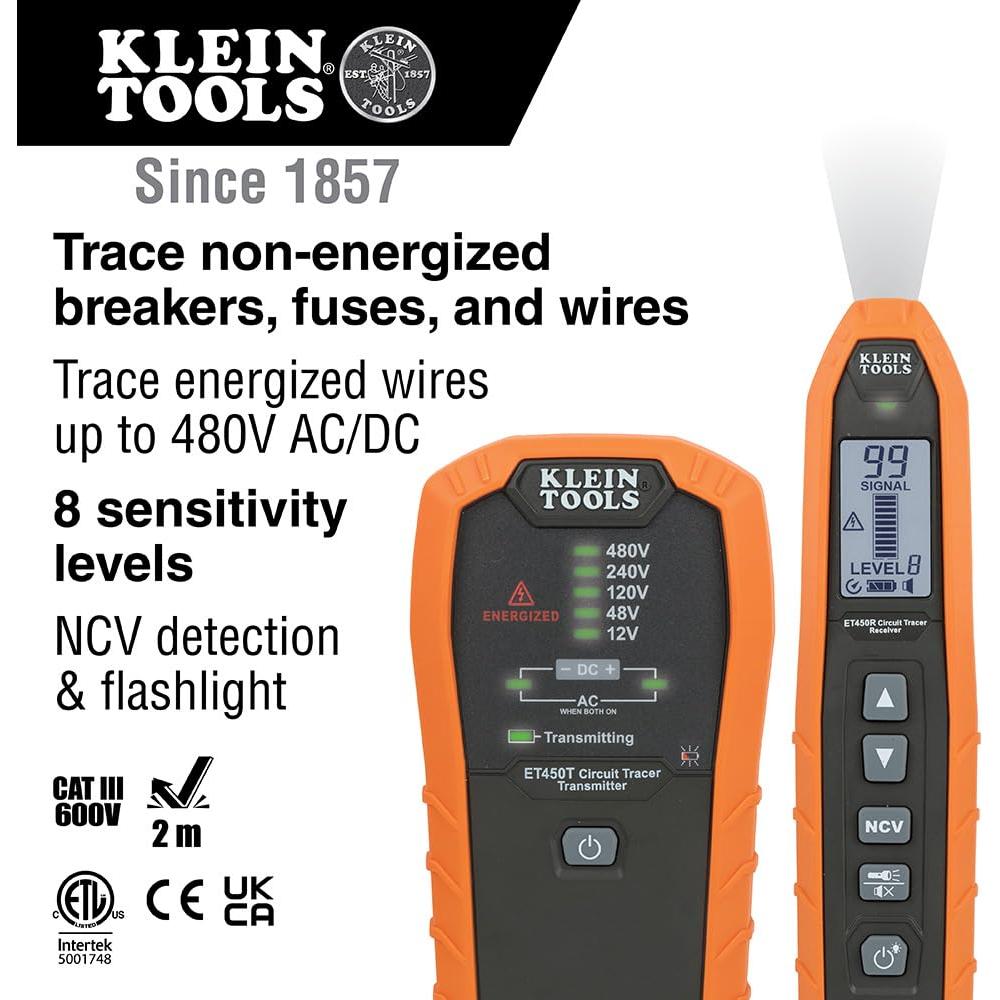 Kit Avanzado de Localizador de Circuitos Klein Tools ET450