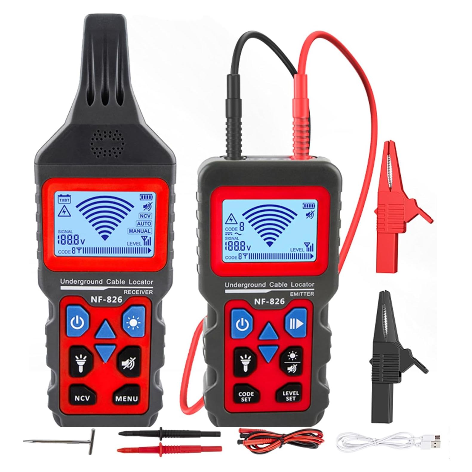 Localizador de Cables Subterráneos Noyafa NF-826 - Alta Precisión