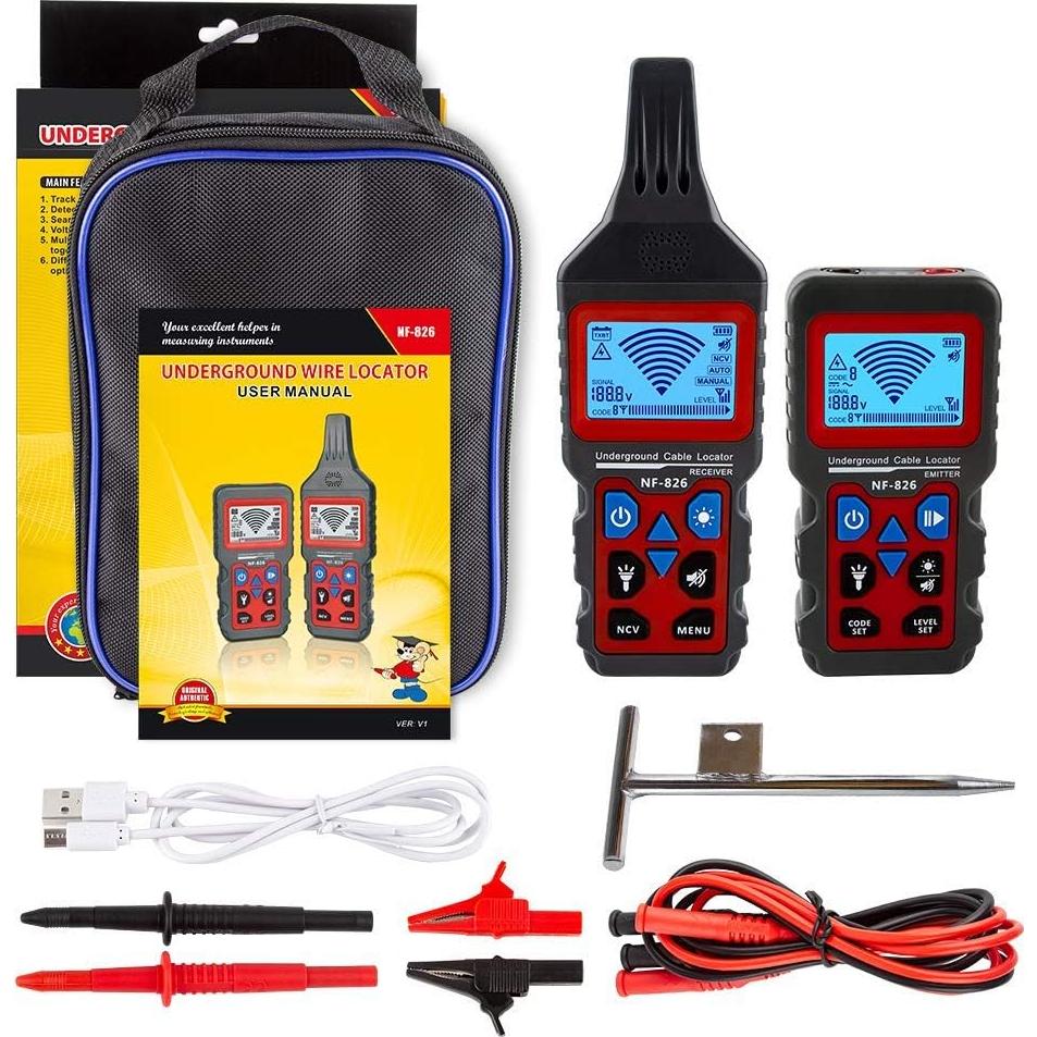 Localizador de Cables Subterráneos Noyafa NF-826 - Alta Precisión
