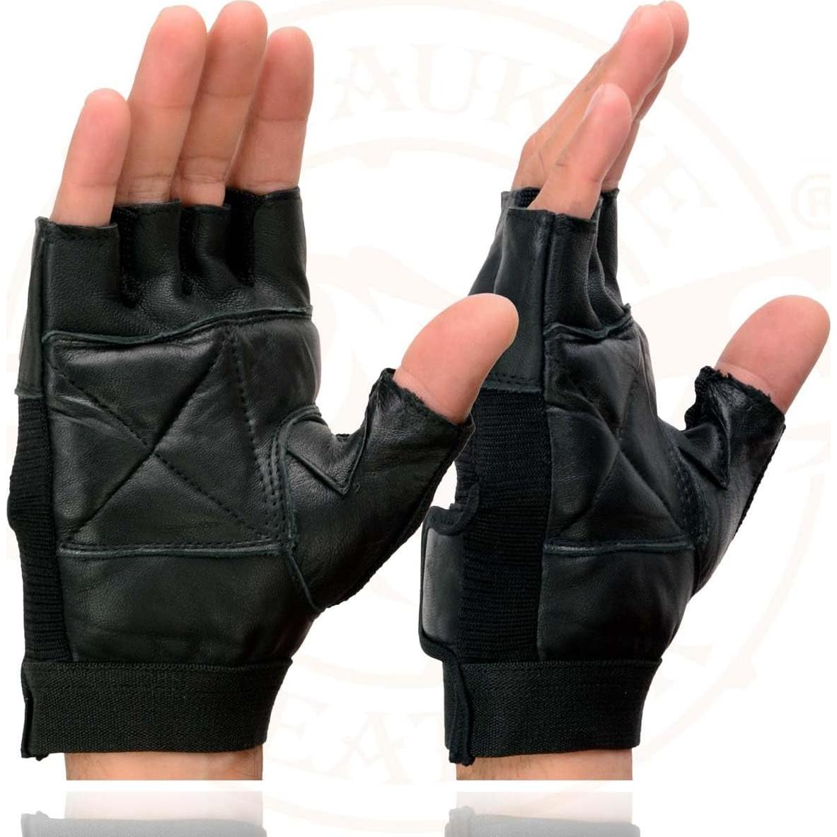 Guantes de Motocicleta Milwaukee SH217 Cuero sin Dedos