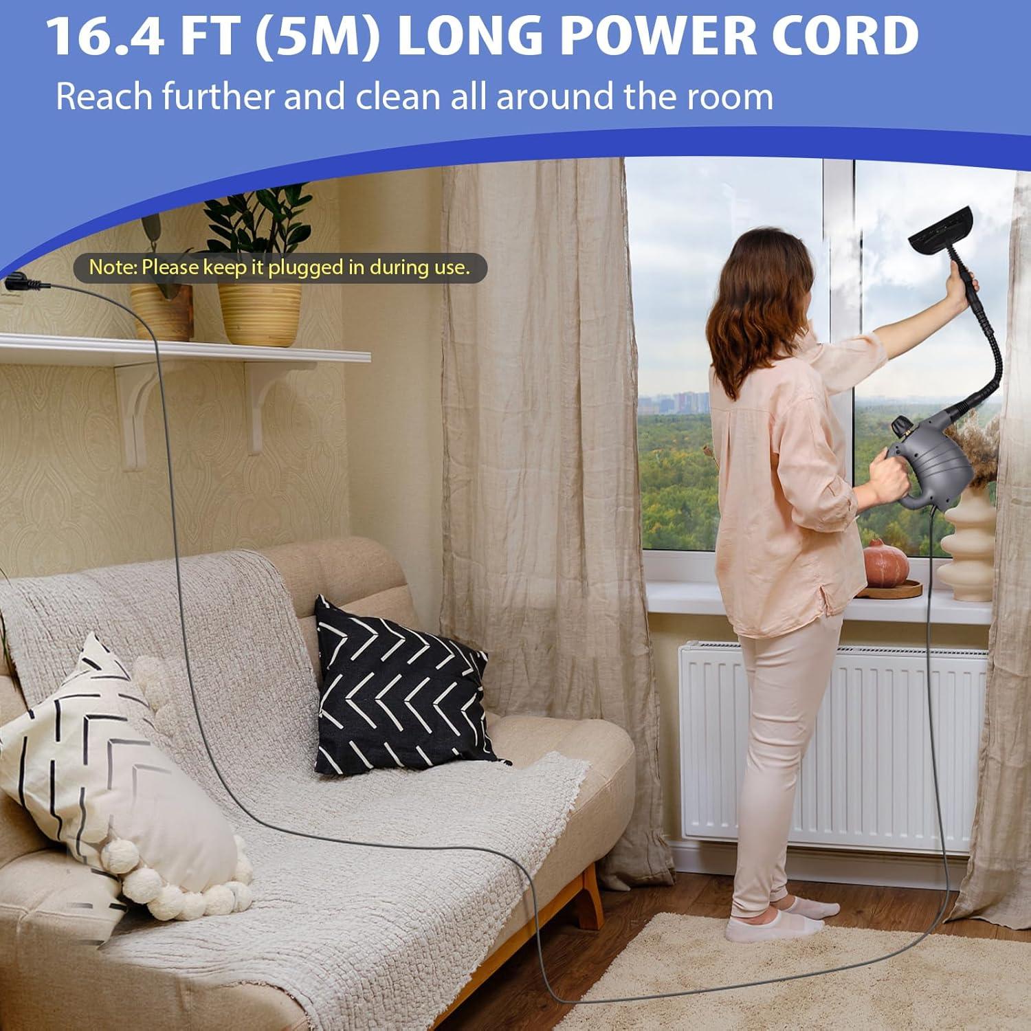 Limpiador de Vapor de Mano Eave 1050W 450ml Portátil