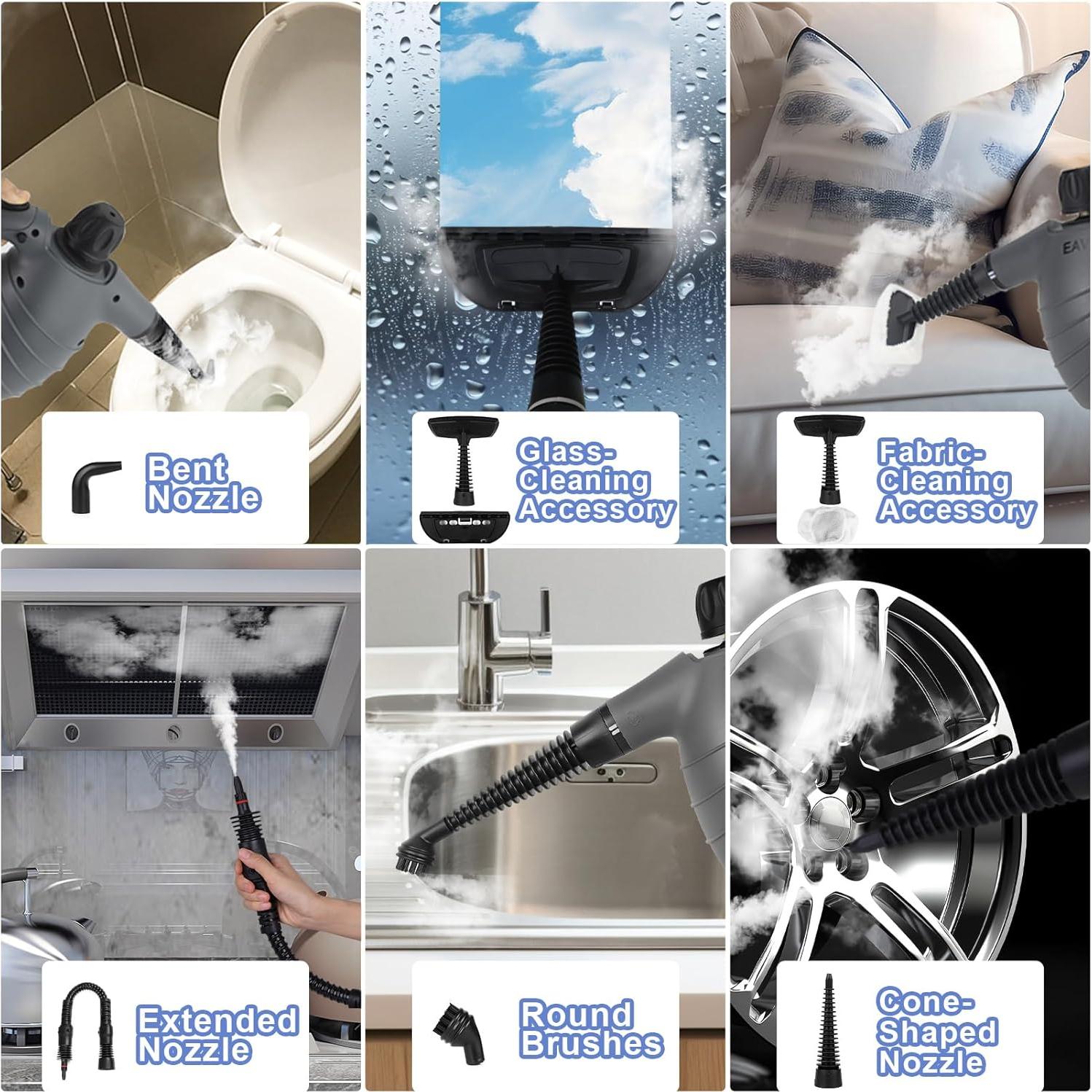 Limpiador de Vapor de Mano Eave 1050W 450ml Portátil