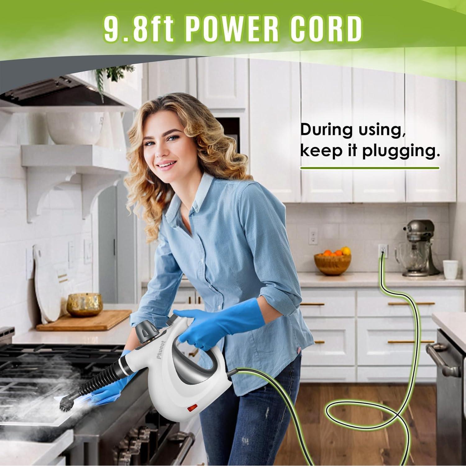 Limpiador de Vapor Portátil Phueut WHL-603 1050W 350ml Multiusos