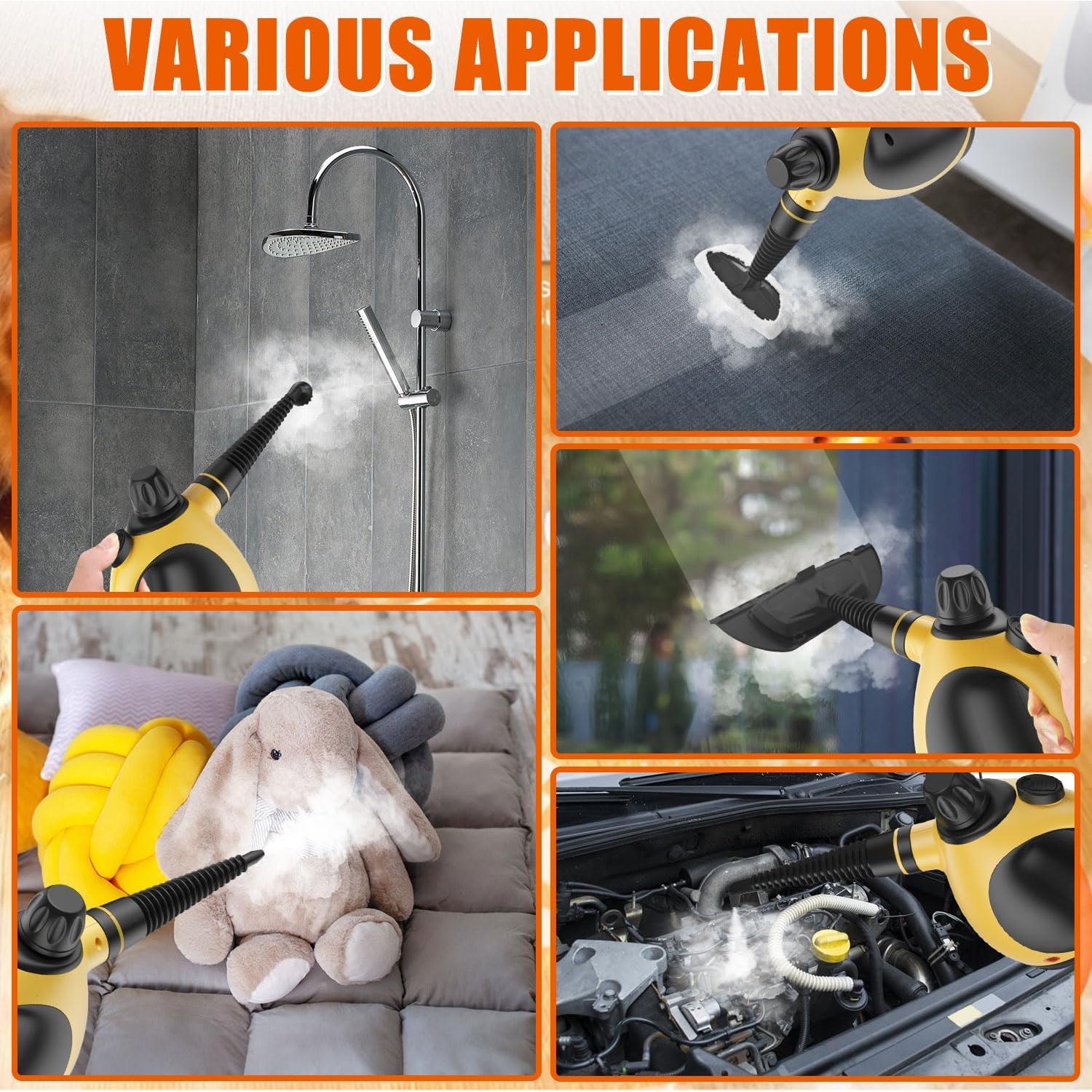 Limpiador de Vapor de Mano Pozoera HY-307 1000W Amarillo