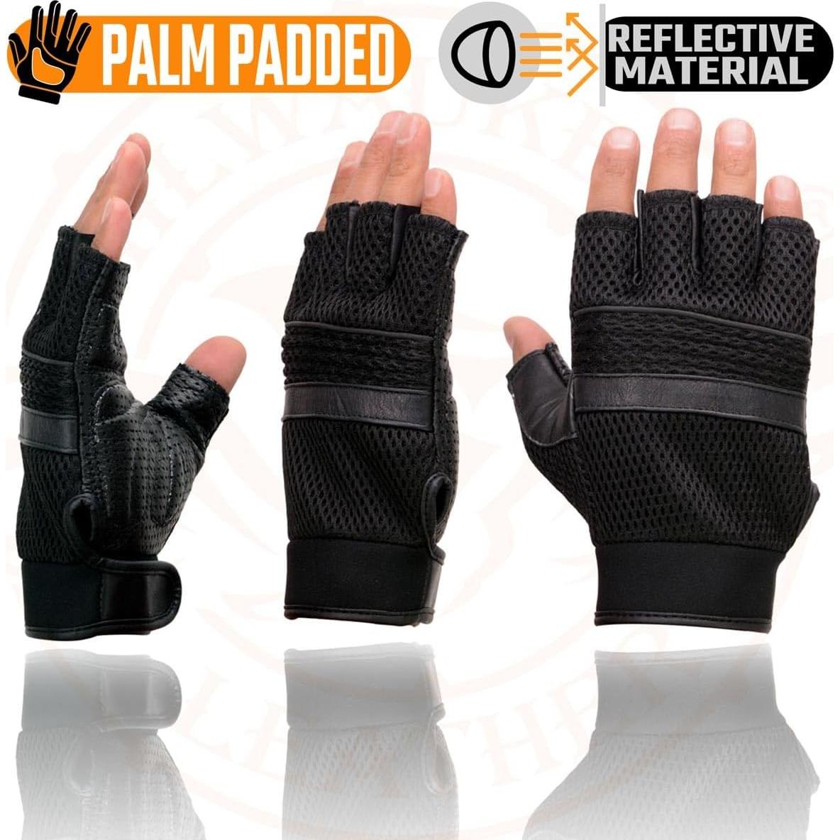 Guantes de Motocicleta Milwaukee Leather MG7504 Sin Dedos 2X