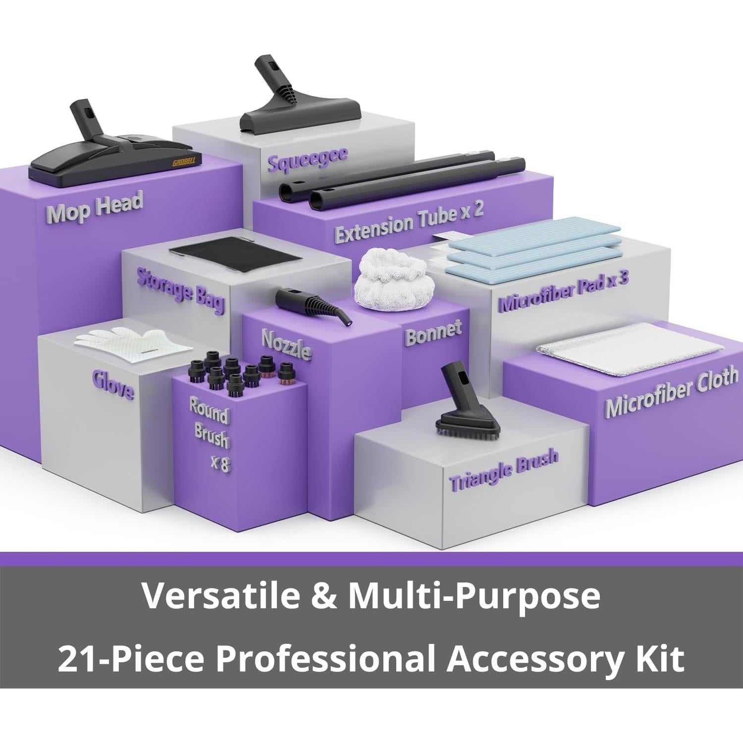 Limpiador de Vapor Awasky GB-160STEAM 2.2L 21 Accesorios