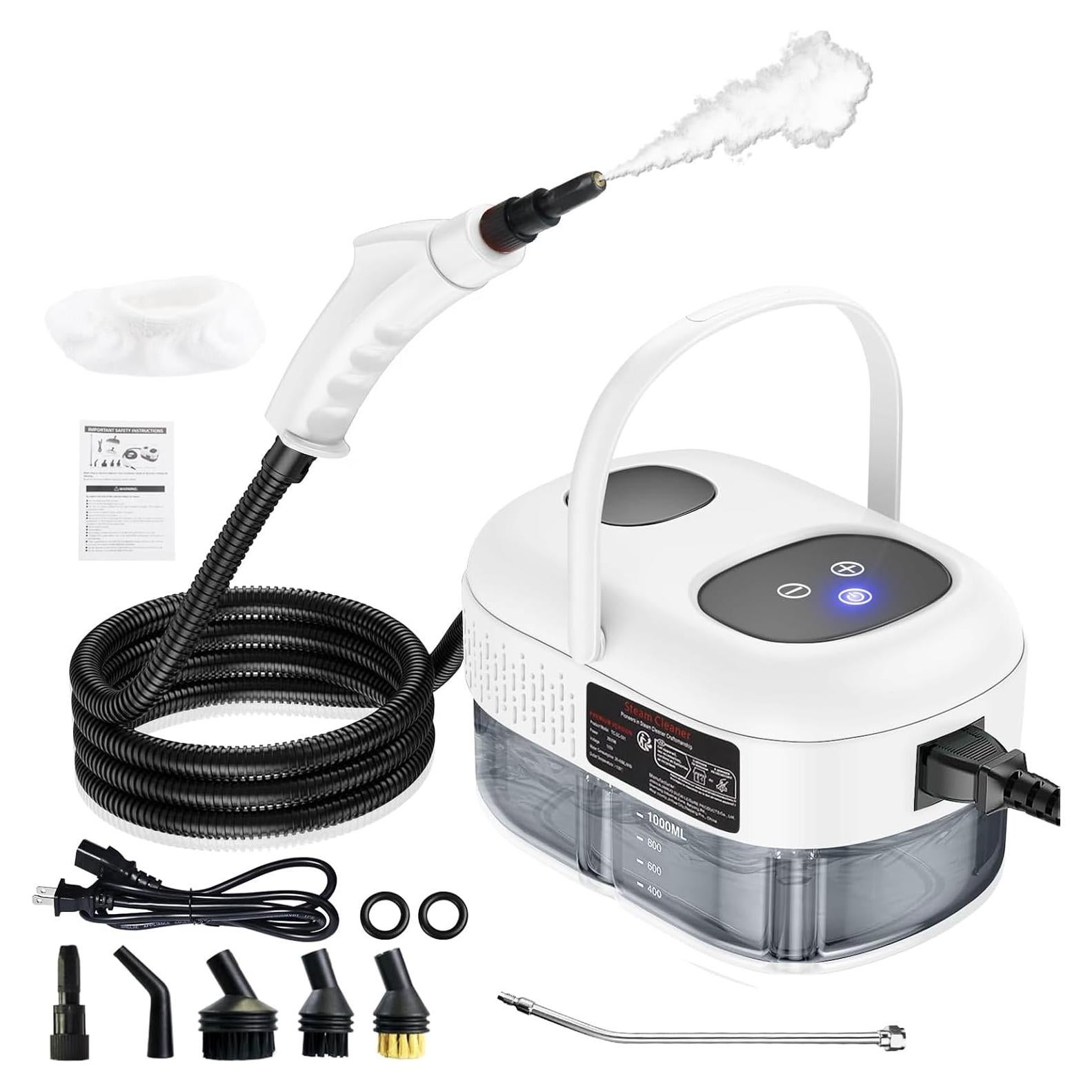 Limpiador de Vapor de Mano Docreate 2500W Blanco 1L