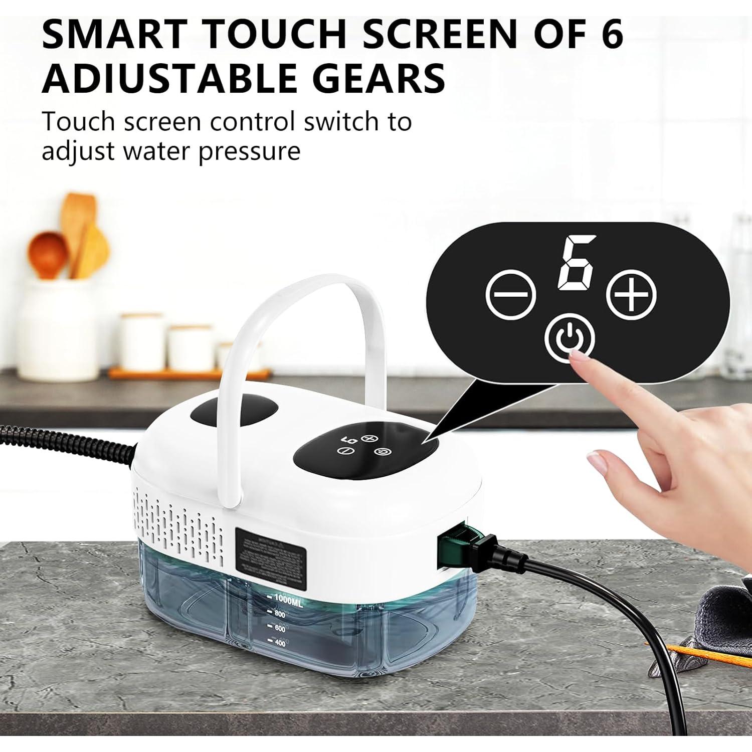 Limpiador de Vapor de Mano Docreate 2500W Blanco 1L