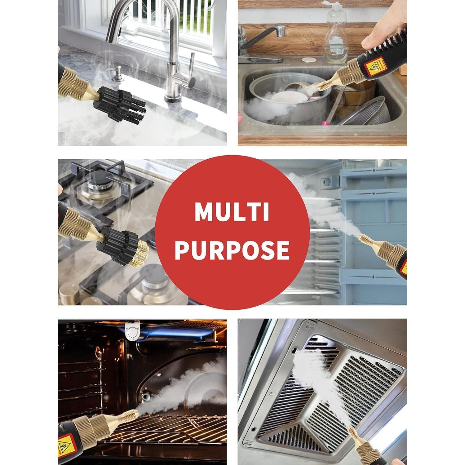 Limpiador a Vapor Portátil Moongiantgo 2500W 1L Rojo