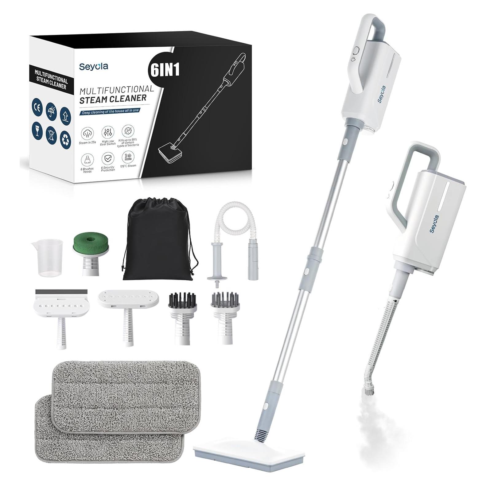 Mopa de Vapor Seyola SLSM-001 9 en 1 Multifuncional 350ml