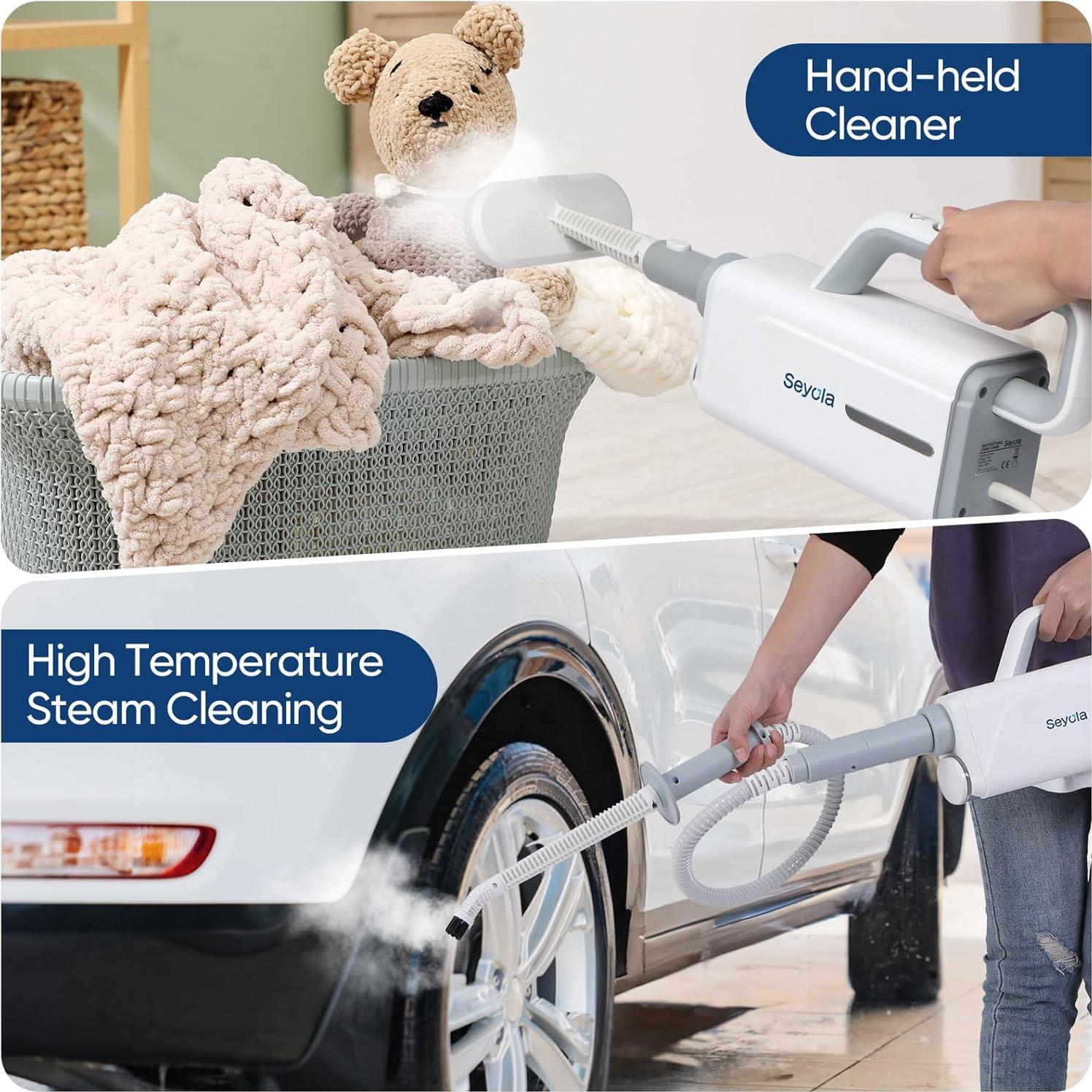 Mopa de Vapor Seyola SLSM-001 9 en 1 Multifuncional 350ml