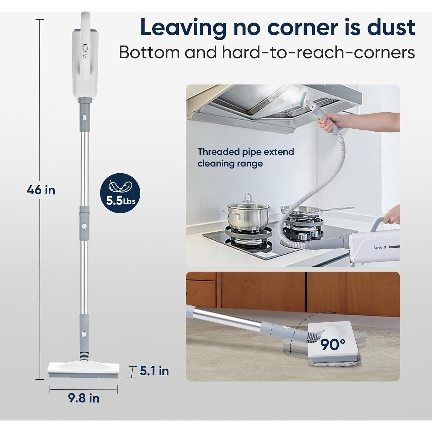 Mopa de Vapor Seyola SLSM-001 9 en 1 Multifuncional 350ml