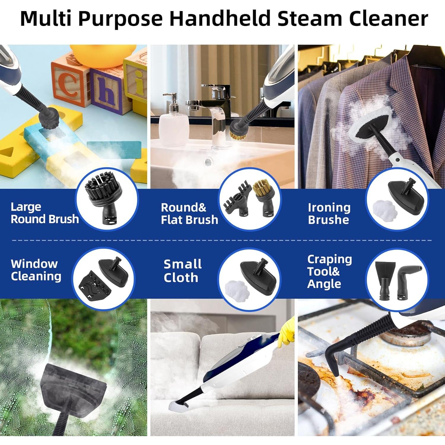 Mopa de Vapor GorFanty GF-6610B 10 en 1 Azul para Pisos