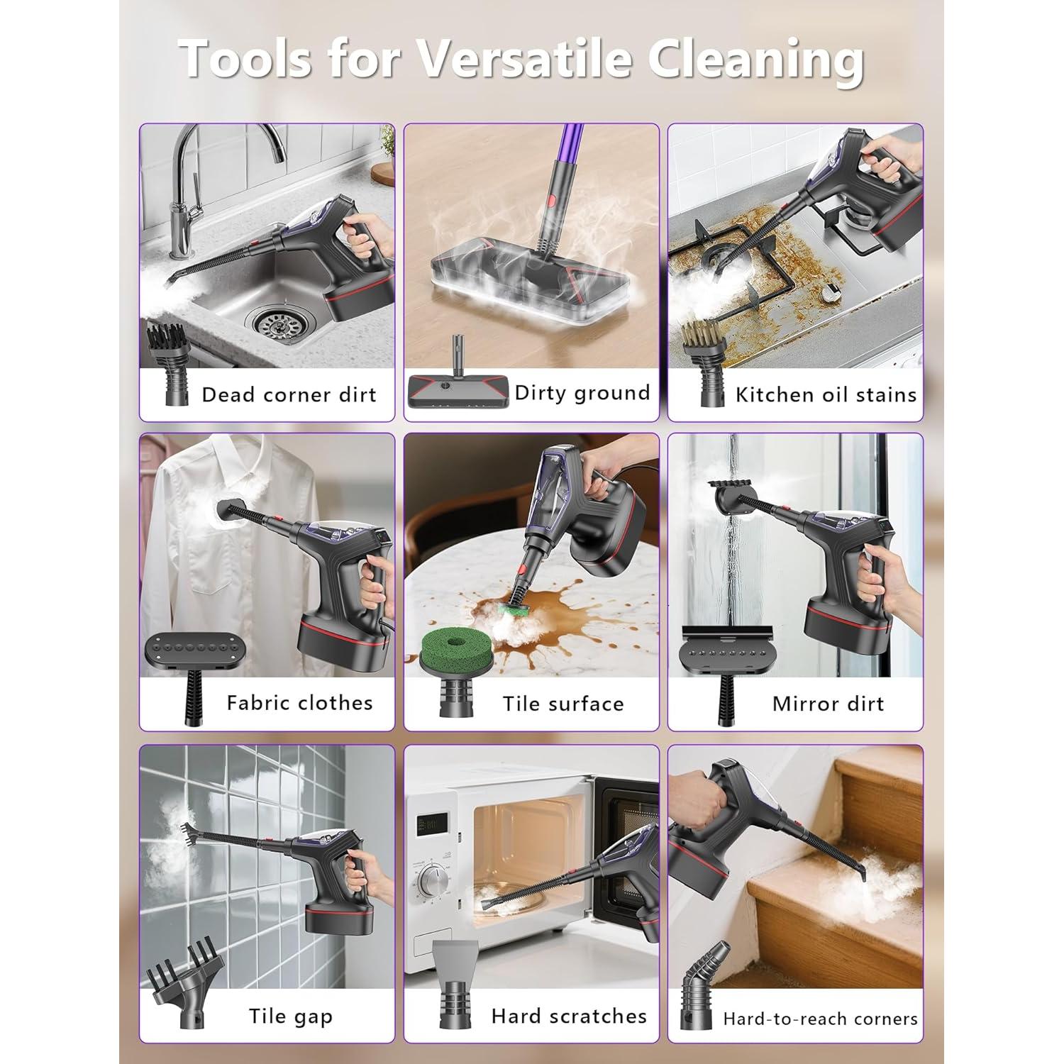 Mopa de Vapor WVSAW HD-QJ306 1300W 29-en-1 para Pisos