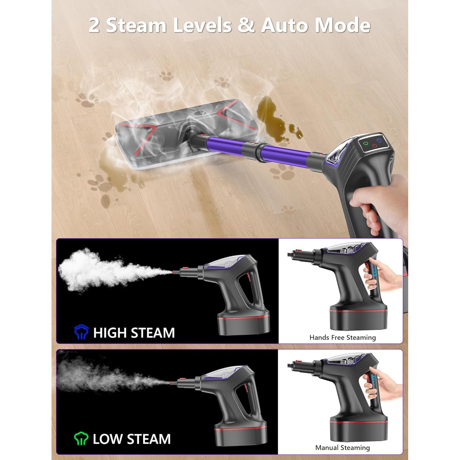 Mopa de Vapor WVSAW HD-QJ306 1300W 29-en-1 para Pisos