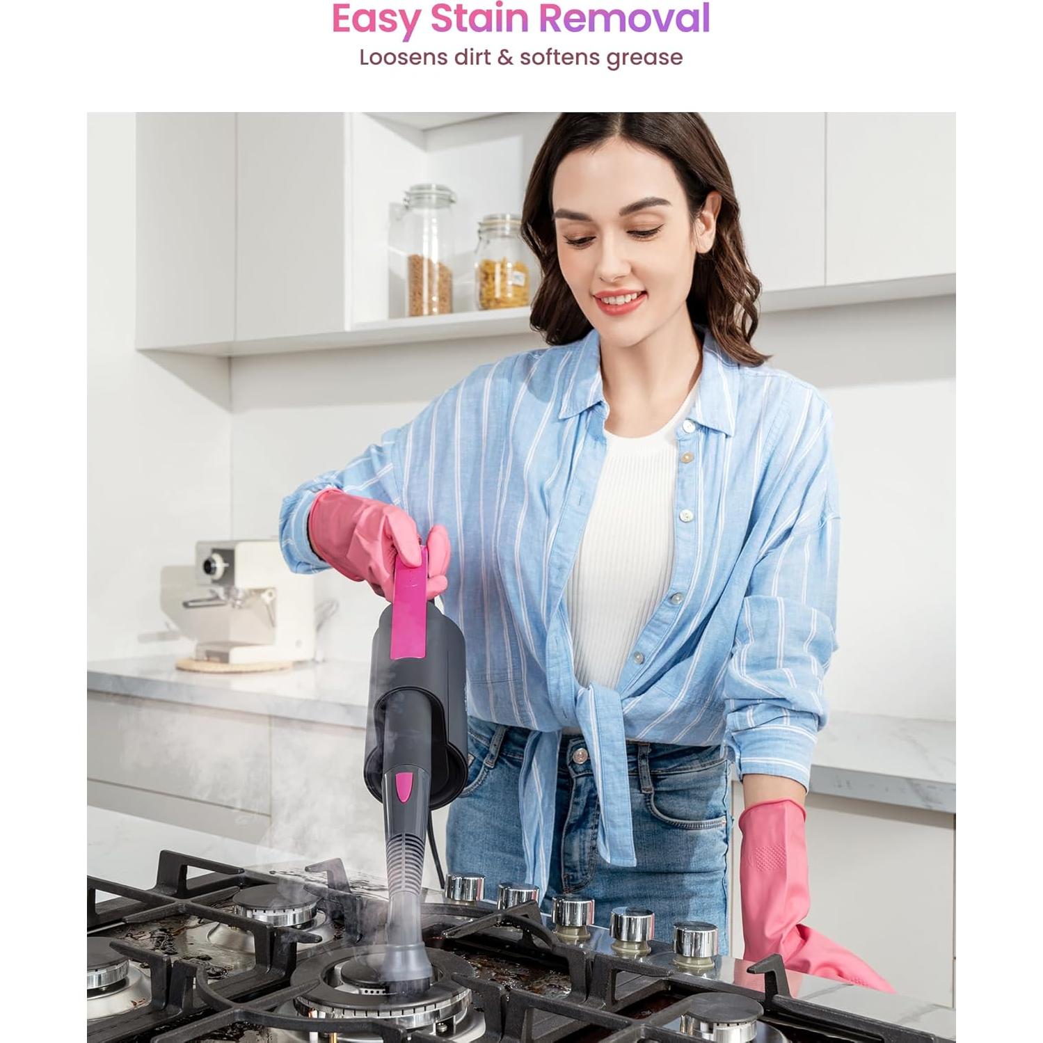 Mop de Vapor Schenley 10-en-1 Doble Varilla 1200W 120°C