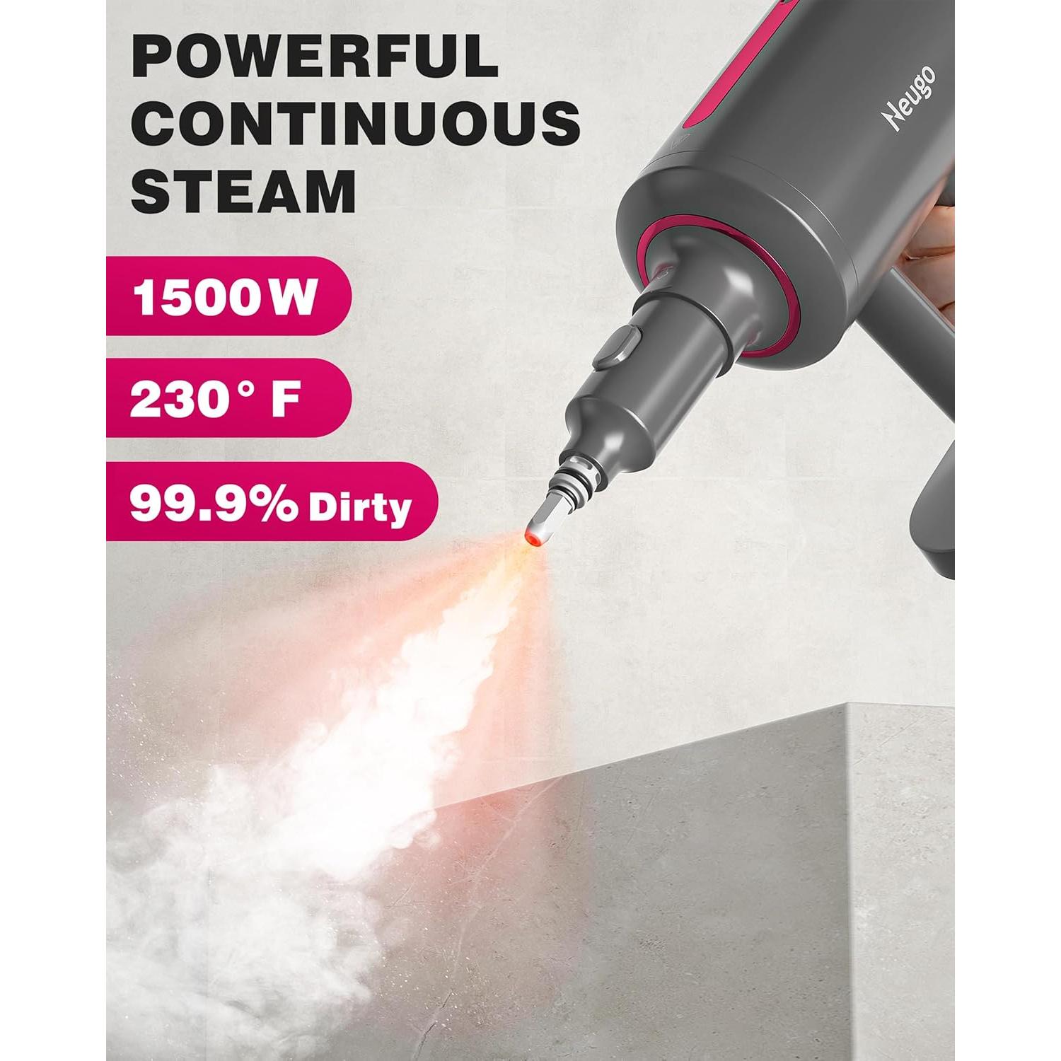 Mopa de Vapor Neugo NE055 1500W 110°C Multiusos 7 en 1