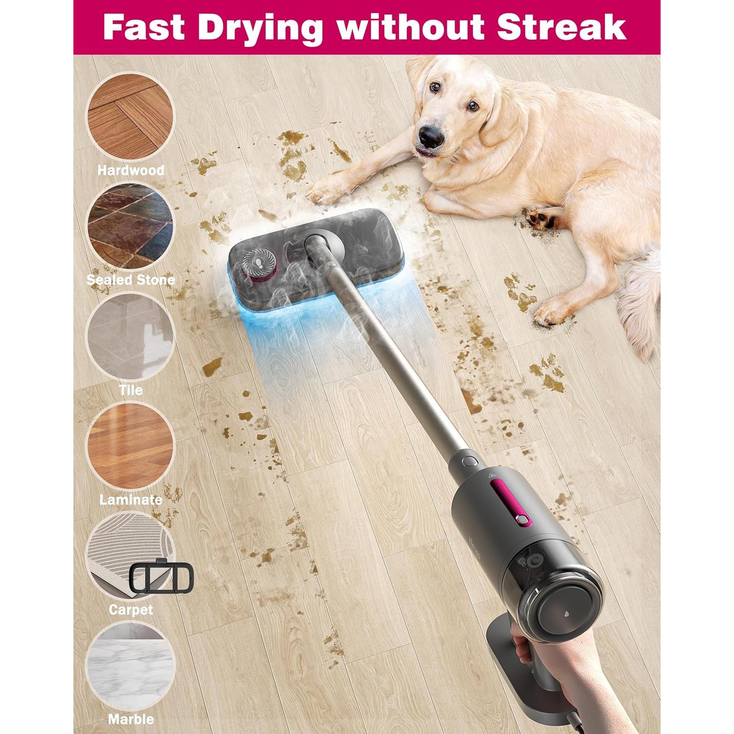 Mopa de Vapor Neugo NE055 1500W 110°C Multiusos 7 en 1