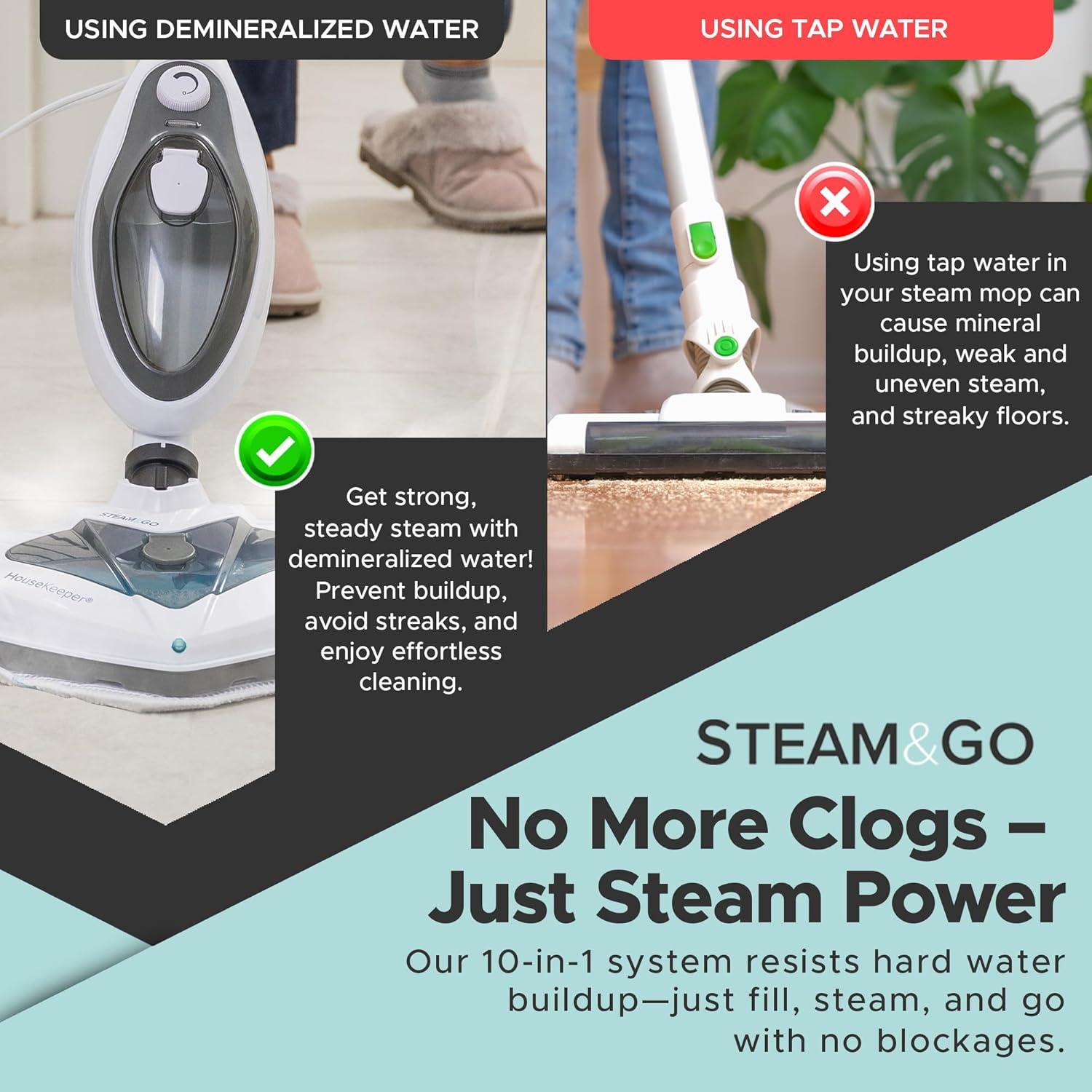 Mopa de Vapor Steam and Go 10-en-1 - Limpiador Multifuncional