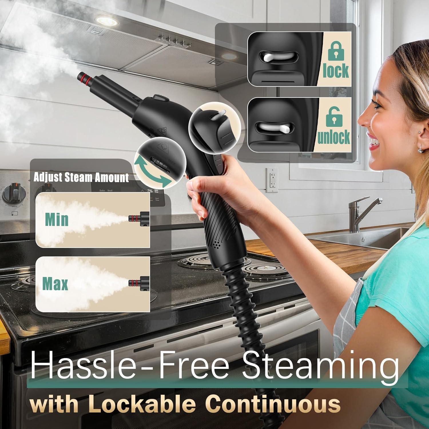 Limpiador a Vapor Phueut CB-08C 1800W 1.5L 28 Accesorios