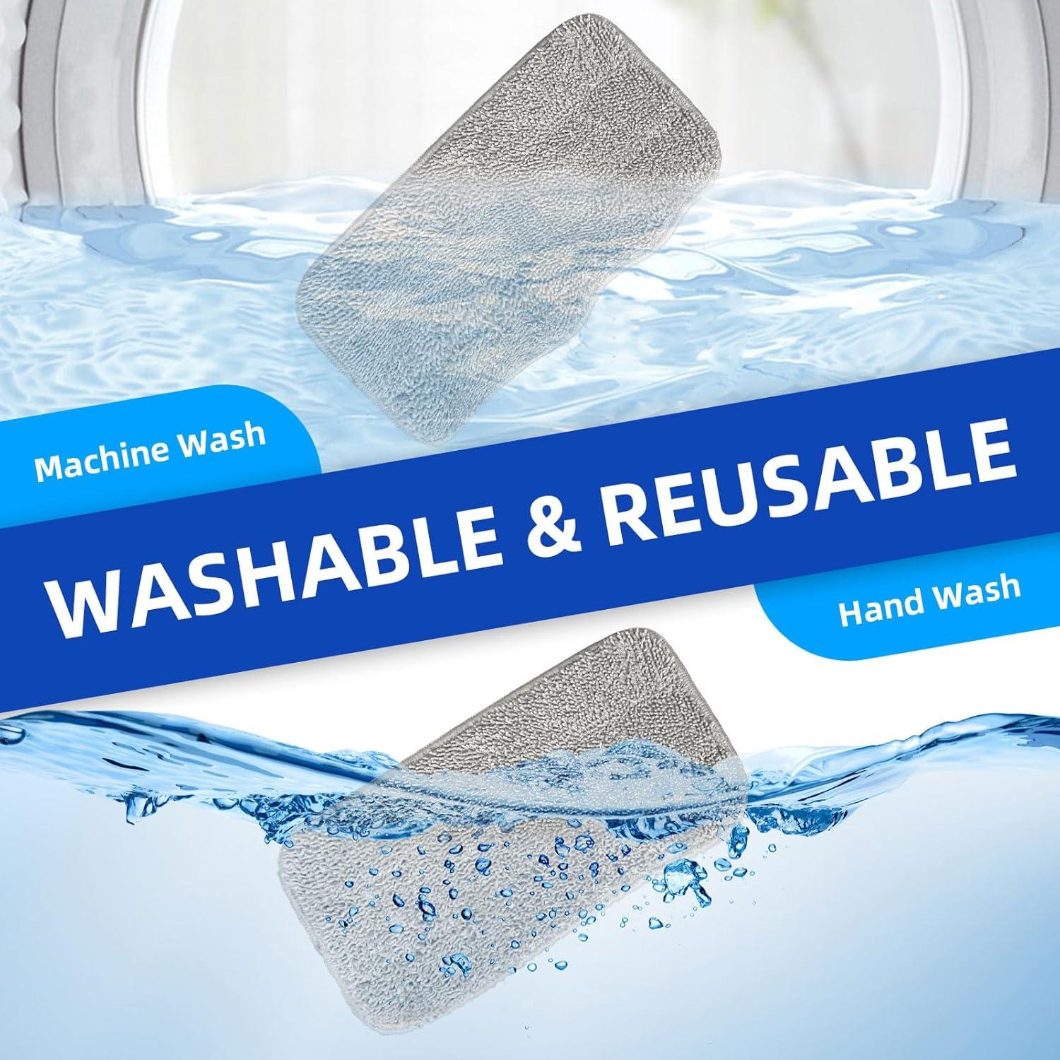 4 Almohadillas de Vapor Reutilizables OuhDvgny para Limpiador SLSM-001