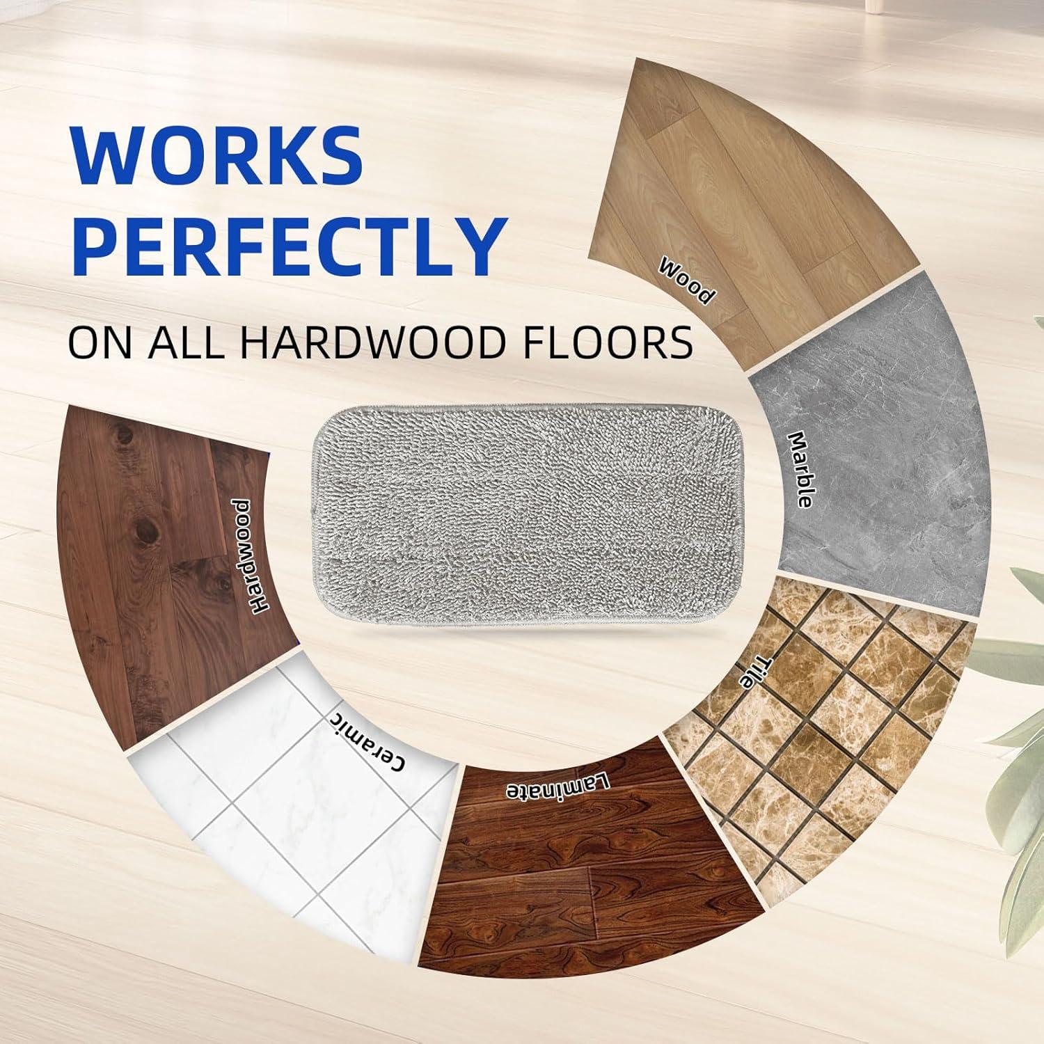 4 Almohadillas de Vapor Reutilizables OuhDvgny para Limpiador SLSM-001