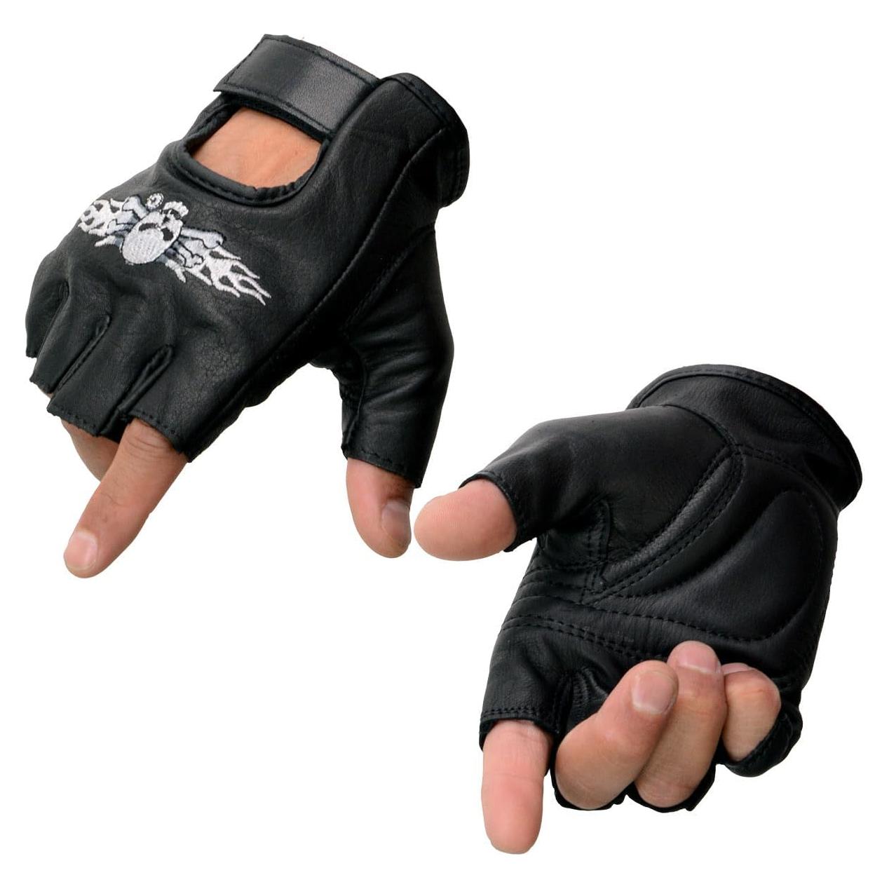 Guantes de Motocicleta Milwaukee Leather SH353 Sin Dedos XL