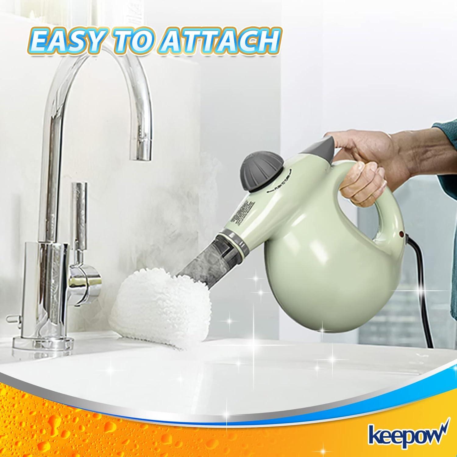 Paños de Microfibra KEEPOW para Limpiadores de Vapor - 8 Pzas