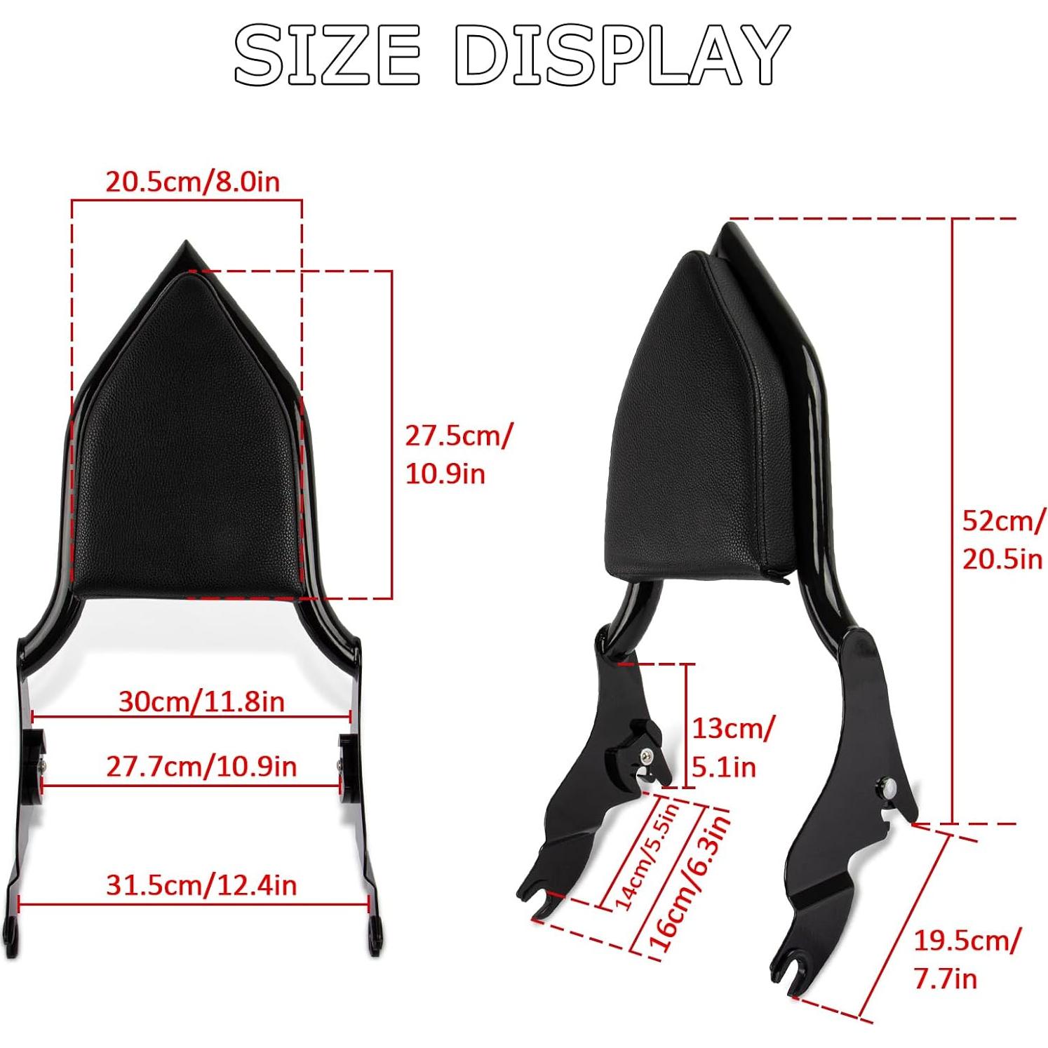 Sissy Bar Desmontable PSLER para Pasajero Touring 2009-2024