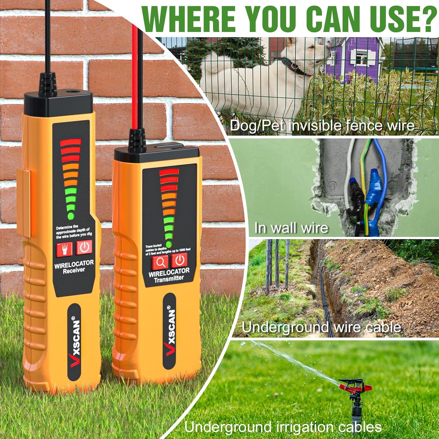 Localizador de Cables Subterráneos VXSCAN F04 con Auriculares