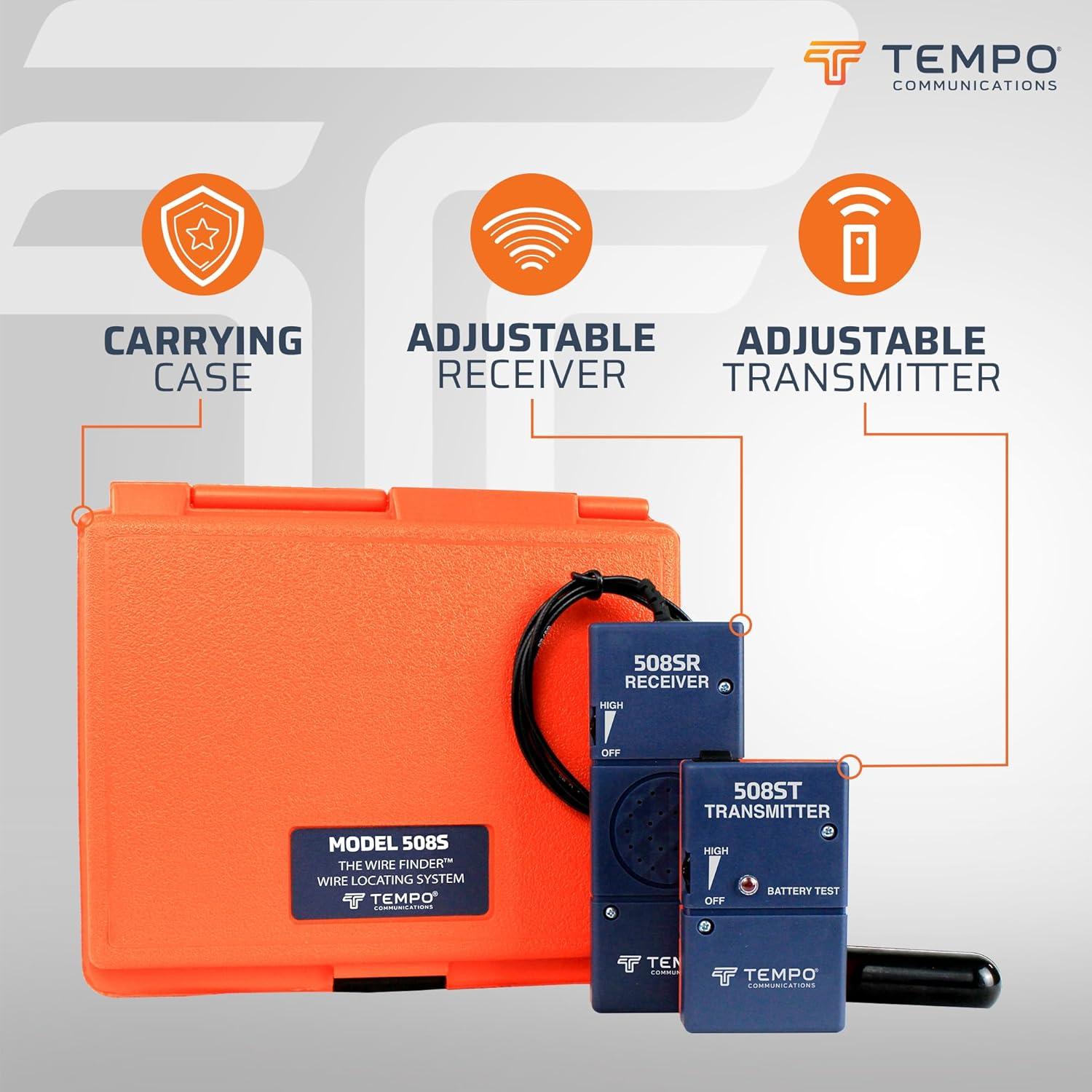 Localizador de Cables Tempo 508S-G - Precisión hasta 0.91m