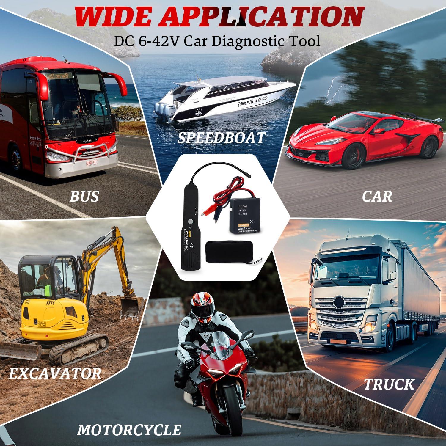 Localizador de Circuitos Automotriz CrysGuard EM415PRO 6-42V DC