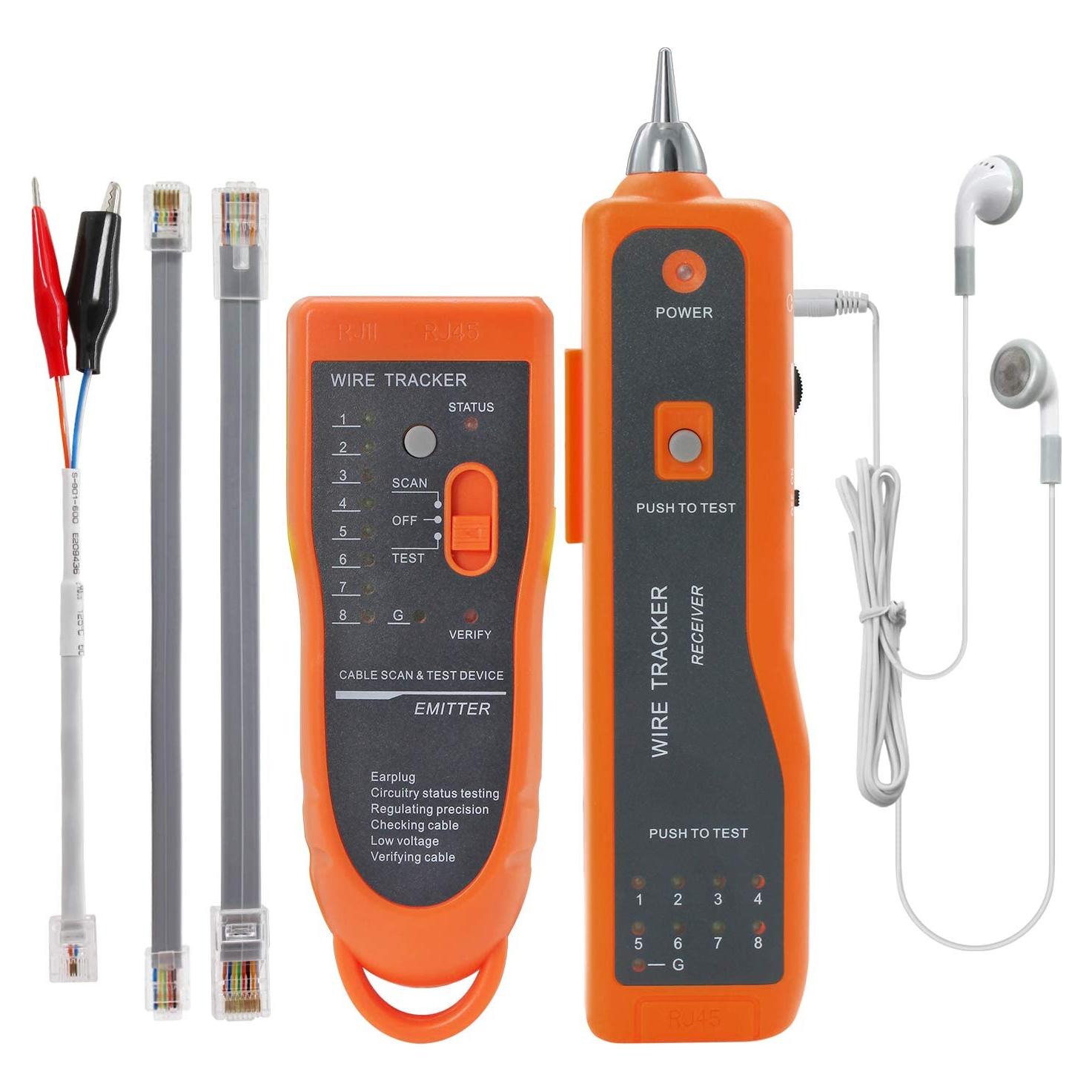 Probador de Cables Ethernet FC-6S RJ45 RJ11 Multifuncional