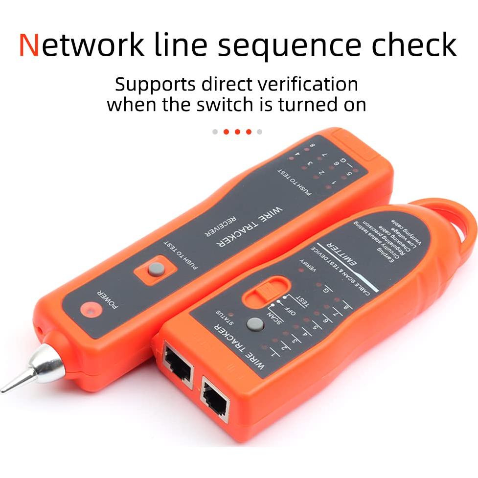 Probador de Cables Ethernet FC-6S RJ45 RJ11 Multifuncional