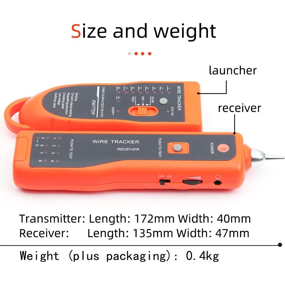 Probador de Cables Ethernet FC-6S RJ45 RJ11 Multifuncional