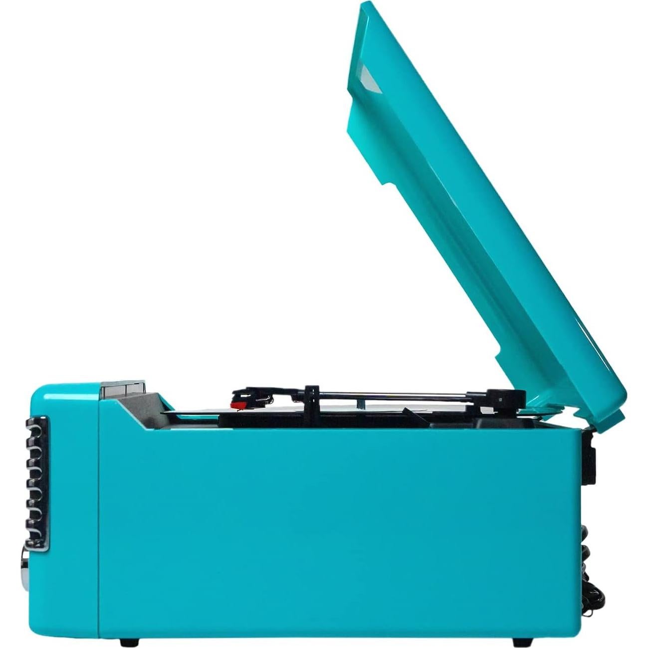 Centro Musical 7-en-1 Victor VHRP-1400 Turquesa - Tocadiscos, CD, Bluetooth