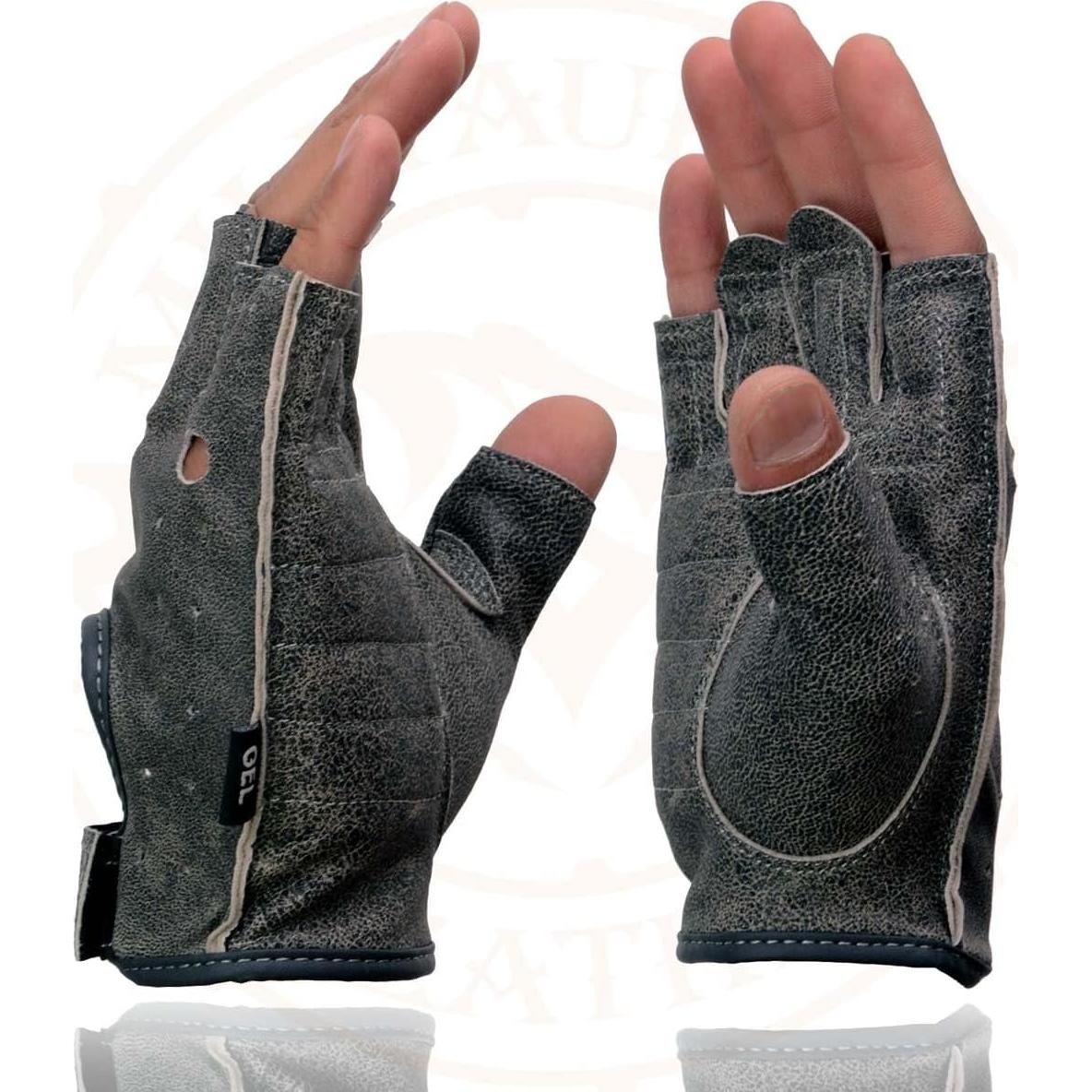 Guantes de Motocicleta Milwaukee Leather 5X Sin Dedos