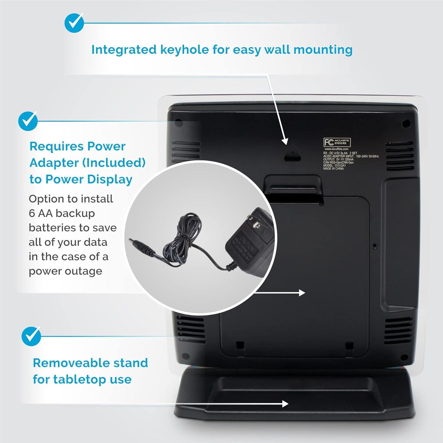 Estación Meteorológica Inalámbrica AcuRite Iris con Pluviómetro y Anemómetro
