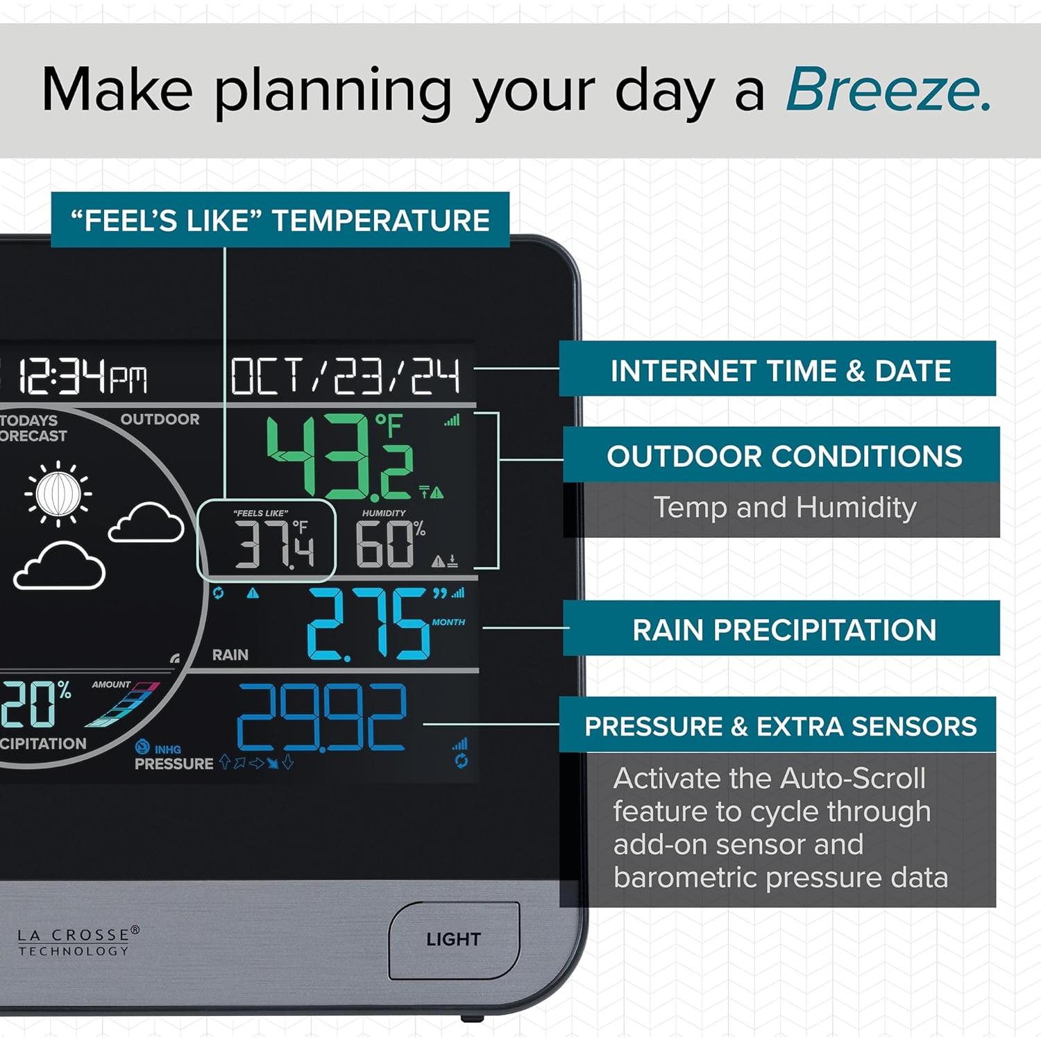 La Crosse Technology 328-69357-INT Wi-Fi Professional Weather Station