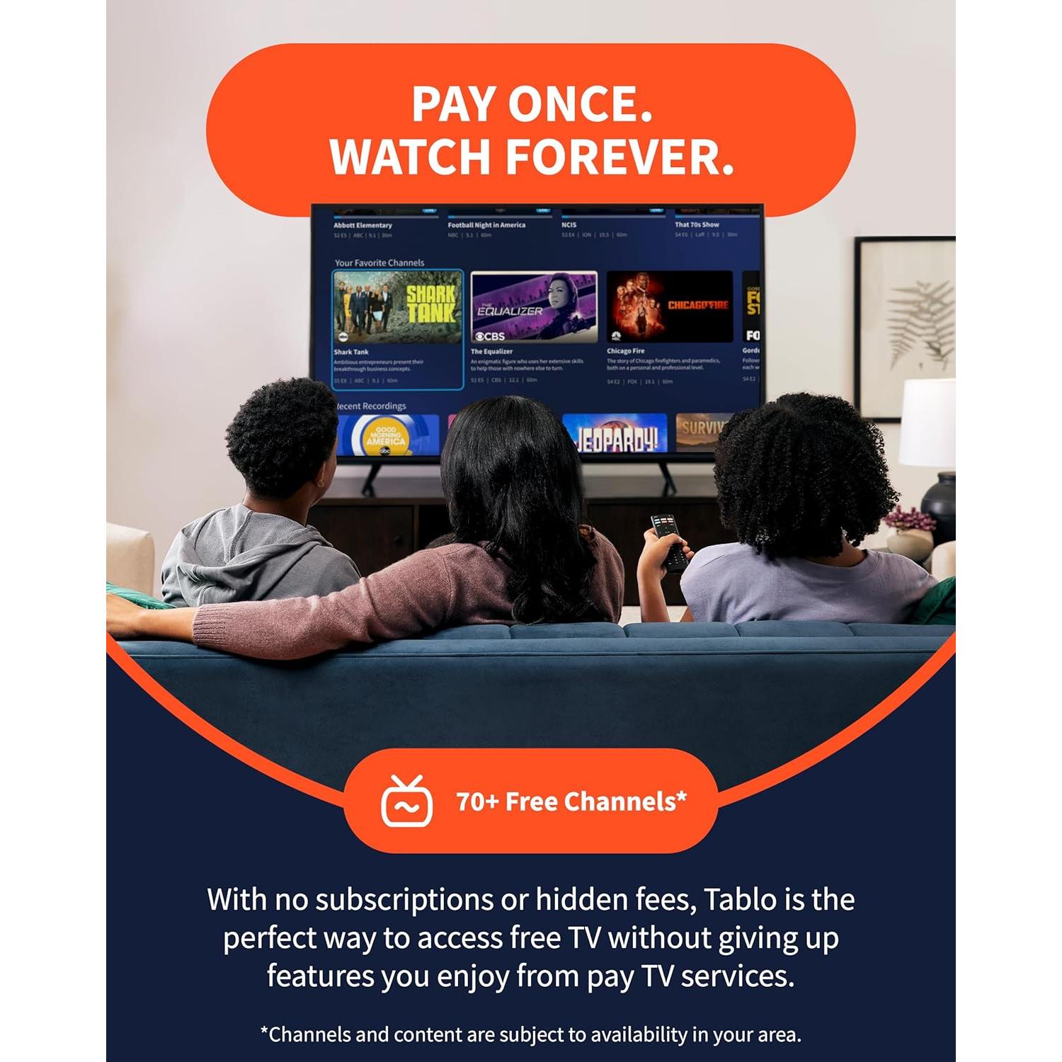 DVR Tablo 4ta Gen 2 Sintonizadores 128GB Wi-Fi TV en Vivo