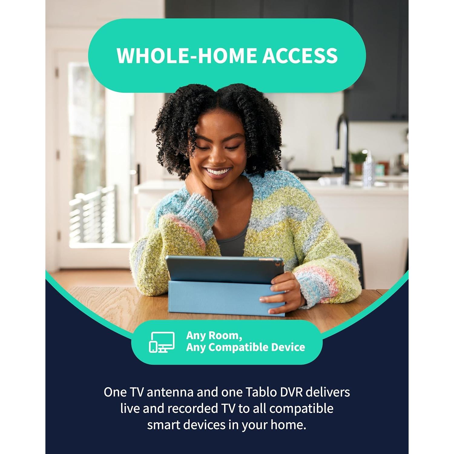 DVR Tablo 4ta Gen 2 Sintonizadores 128GB Wi-Fi TV en Vivo