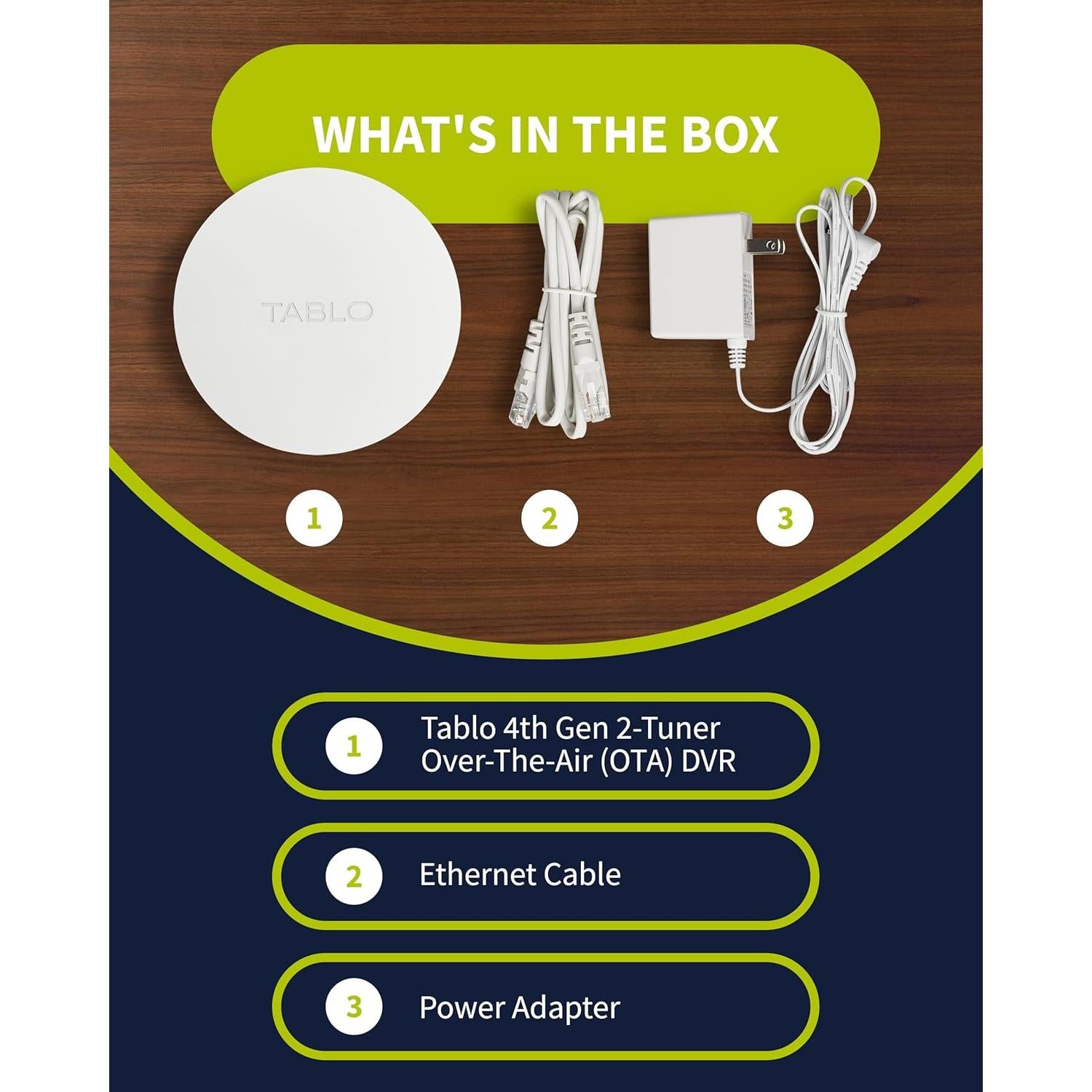 DVR Tablo 4ta Gen 2 Sintonizadores 128GB Wi-Fi TV en Vivo