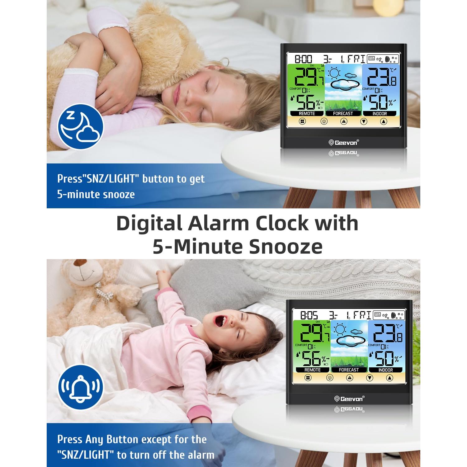 Estación Meteorológica Inalámbrica Geevon con Pantalla Táctil LCD