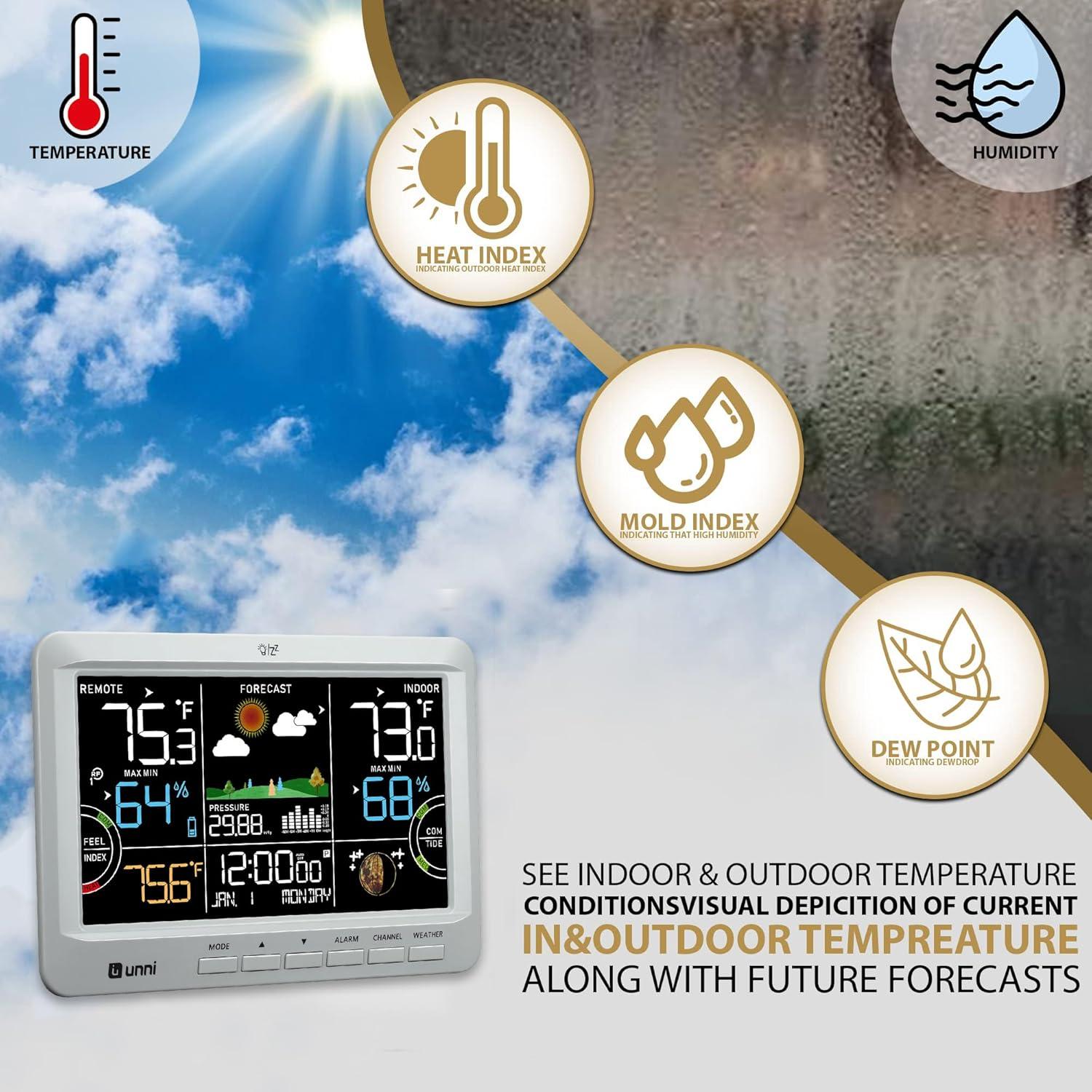 Estación Meteorológica Inalámbrica U UNNI UN0512 Gris