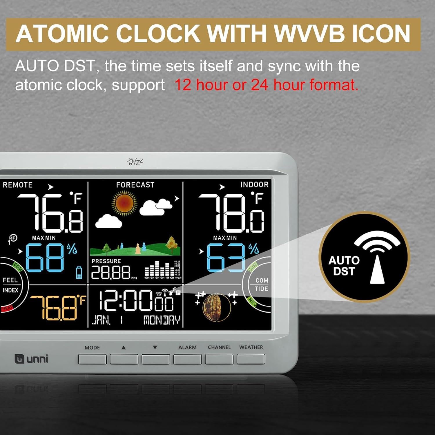 Estación Meteorológica Inalámbrica U UNNI UN0512 Gris
