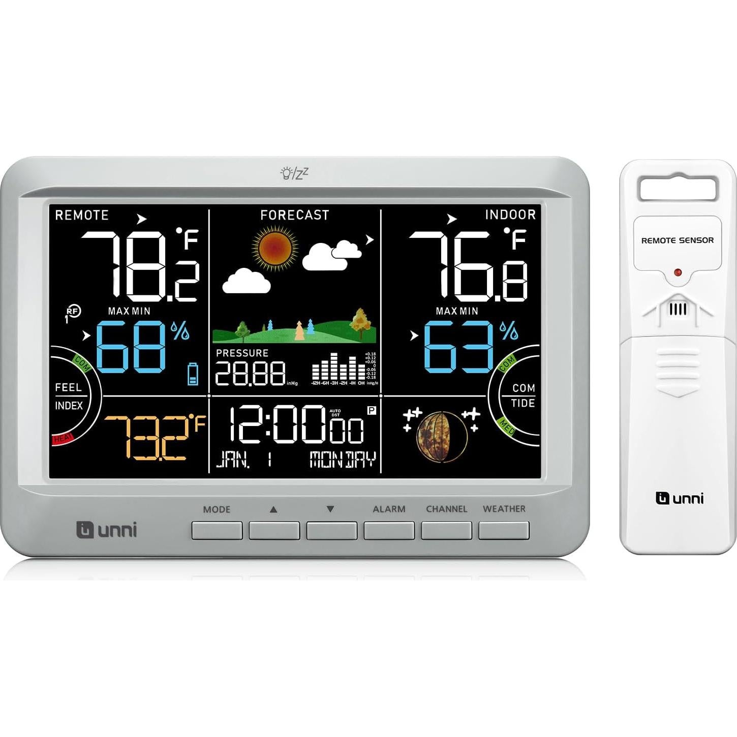 Estación Meteorológica Inalámbrica U UNNI UN0512 Gris