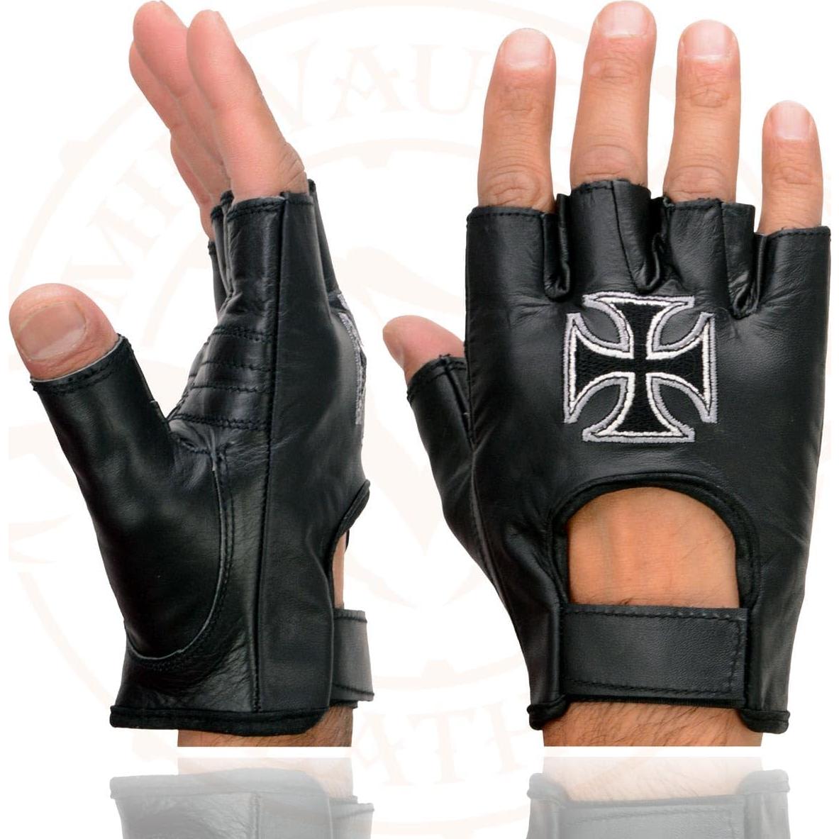 Guantes de Cuero sin Dedos Milwaukee SH354 Hombre X-Pequeño