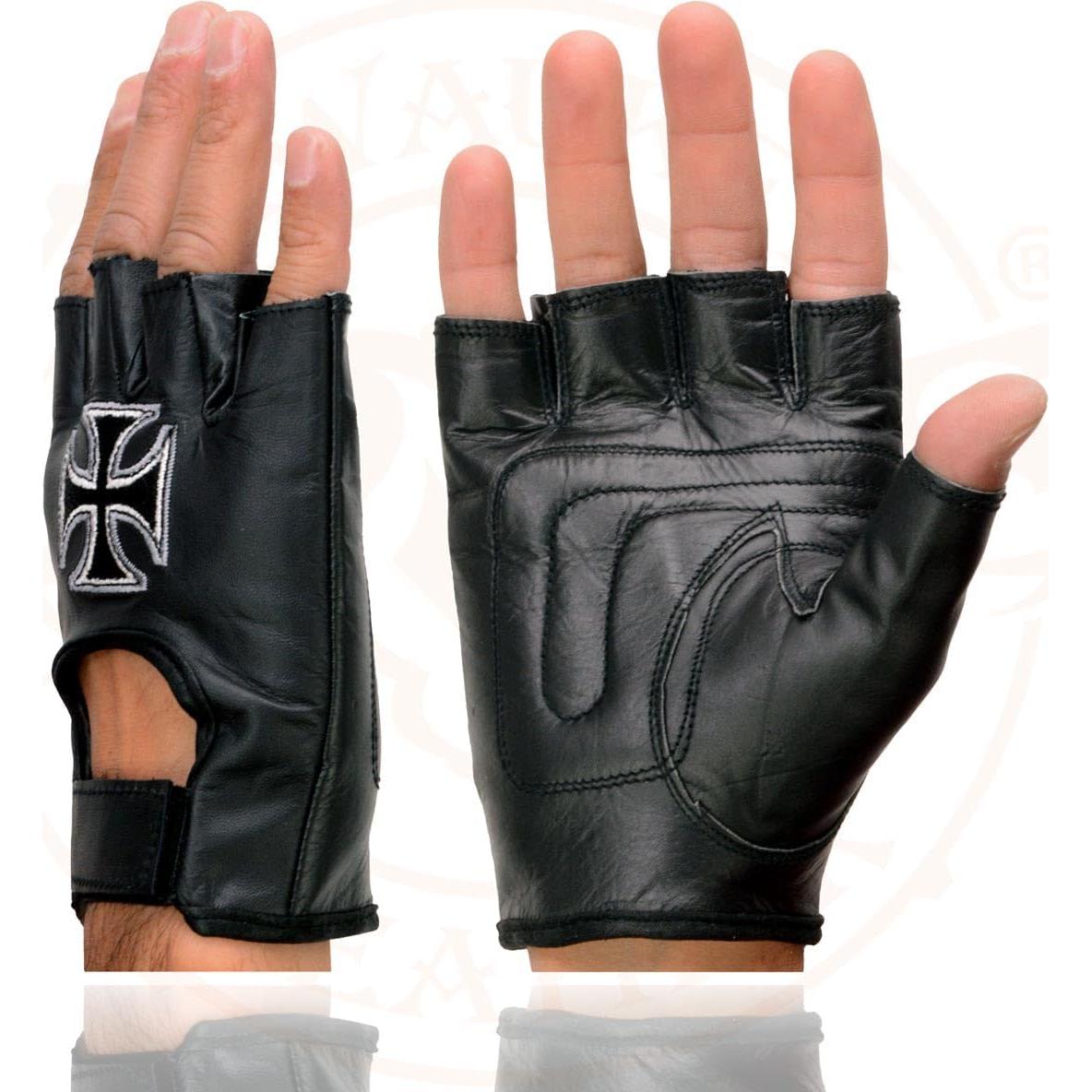 Guantes de Cuero sin Dedos Milwaukee SH354 Hombre X-Pequeño