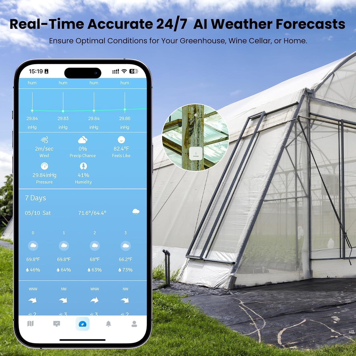 Estación Meteorológica Sainlogic SA3 WiFi con Pronóstico AI 24/7